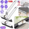 2 Pack Multi-Function Rotating Crevice Cleaning Brush Stiff Bristle Brush Gap Cleaner with 2-In-1 Clip and Spade for Tight Spaces Bathroom Kitchen