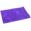 Antiskid Bathroom Mat Water Absorbent Toilet Carpet Machine Washable Chenille Cushion Rugs 23.23x15.75inches for Home Decoration