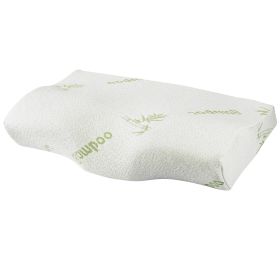 Bamboo Memory Foam Sleep Pillow Contoured Cervical Orthopedic Pillow Neck Support Breath Pillow (Option: BambooMFPillow)