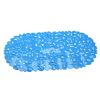 Non-Slip Bath Mat Massage Pebble Shower Mat Anti-Bacterial w/ Suction Cups Drain Holes