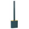 Toilet Brush And Holder TPR Bristles Toilet Bowl Cleaner Brush w/ Bendable Head Non-Slip Long Handle Wall Mounted Toilet Cleaner For Bathroom Deep-Cle