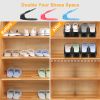 10Pcs Shoe Slot Organizer Shoe Storage Slot Space Saver Shoe Rack Holder Adjustable for High Low Heels Sneakers Boots Sandals